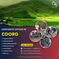 Mar 25th – Jul 23rd: Corporate Event Organisers in Coorg - Corporate Team Outing, Bangalore