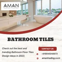 Bathroom Floor Tiles Design | Aman Trading Company, Bengaluru